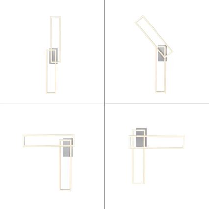 Leuchten Direkt 14691-55 - LED prigušiva plafonska lampa IVEN 2xLED/18W/230V