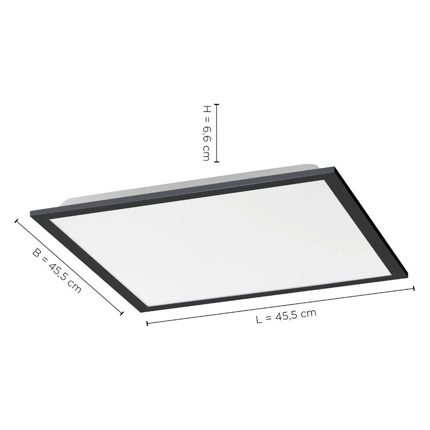 Leuchten Direkt 14755-18 - LED prigušiva plafonska svetiljka FLAT LED/28W/230V 2700-5000 + daljinski upravljač