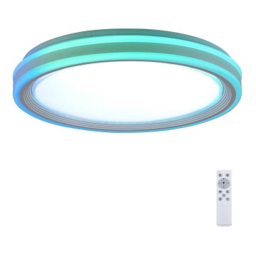 Leuchten Direkt 15154-16 - LED RGB prigušiva plafonsko svetlo EDGING LED/39W/230V + daljinski upravljač