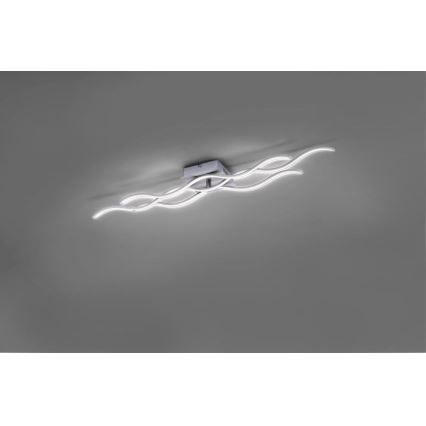 Leuchten Direkt 15166-55 - LED plafonski luster WAWE LED/28W/230V mat hrom
