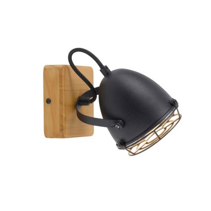 Leuchten Direkt 15171-18 - Zidno usmereno svetlo BEETLE 1xE14/10W/230V borovina