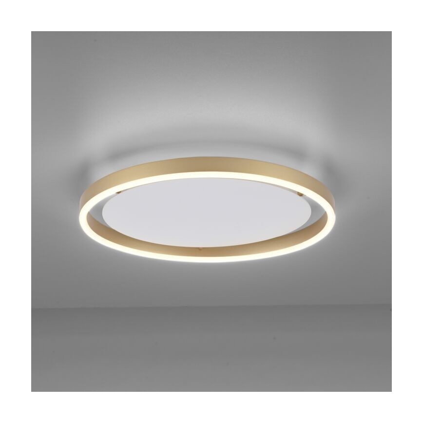 Leuchten Direkt 15391-60 - prigušiva LED stropna svetiljka RITUS LED/20W/230V mesing