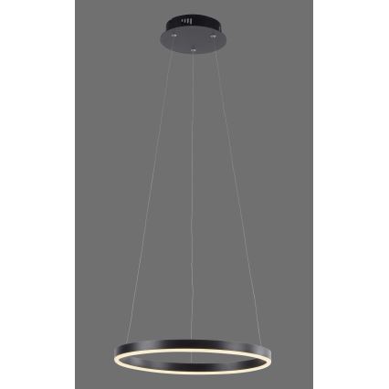 Leuchten Direkt 15393-13 - LED prigušiva luster na sajli RITUS LED/20W/230V crna