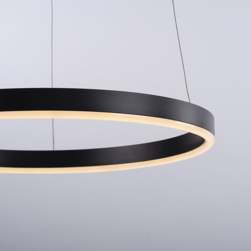 Leuchten Direkt 15393-13 - LED prigušiva luster na sajli RITUS LED/20W/230V crna