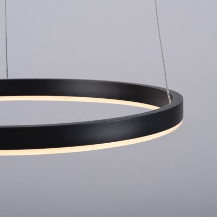 Leuchten Direkt 15393-13 - LED prigušiva luster na sajli RITUS LED/20W/230V crna