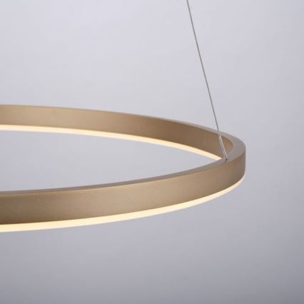 Leuchten Direkt 15394-60 - RITUS LED prigušiva viseća lampa na sajli, LED/30W/230V, mesing