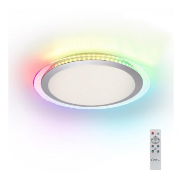 Leuchten Direkt 15411-21 - LED RGB prigušiva plafonska svetiljka CYBA LED/26W/230V + daljinski upravljač