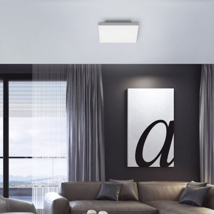 Leuchten Direkt 15550-16 - LED prigušiva plafonska svetiljka CANVAS LED/17W/230V + daljinski upravljač