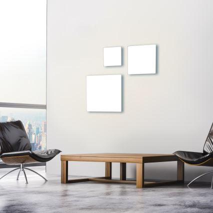 Leuchten Direkt 15550-16 - LED prigušiva plafonska svetiljka CANVAS LED/17W/230V + daljinski upravljač