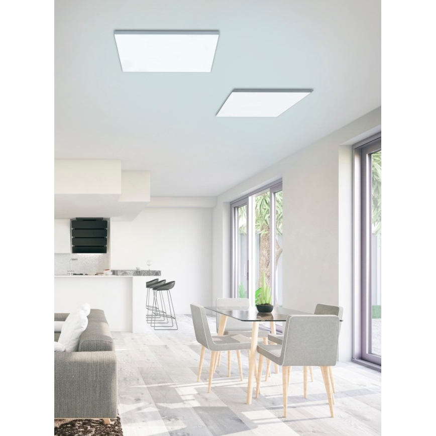Leuchten Direkt 15552-16 - LED prigušiva stropna svetiljka CANVAS LED/40W/230V 2700-5000K + daljinski upravljač