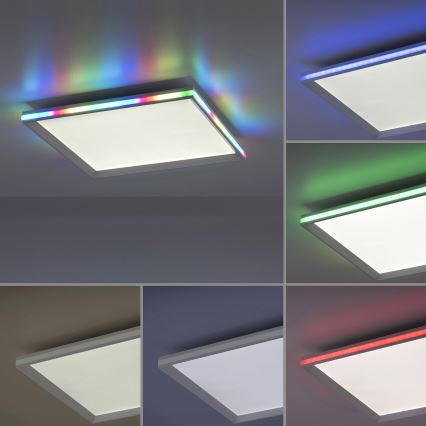 Leuchten Direkt 15556-16 - LED RGB prigušiva stropna svetiljka GALACTICA LED/32W/230V + daljinski upravljač