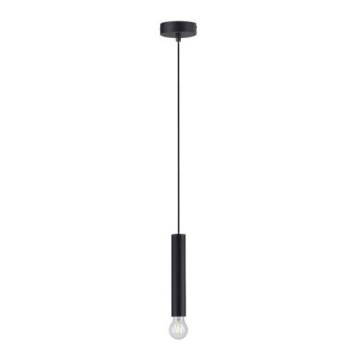 Leuchten Direkt 15617-18 - Viseći luster na sajli BRUNA 1xE27/60W/230V crna