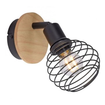 Leuchten Direkt 15921-79 - Zidna spot lampa EUGEN 1xE14/40W/230V, hrast