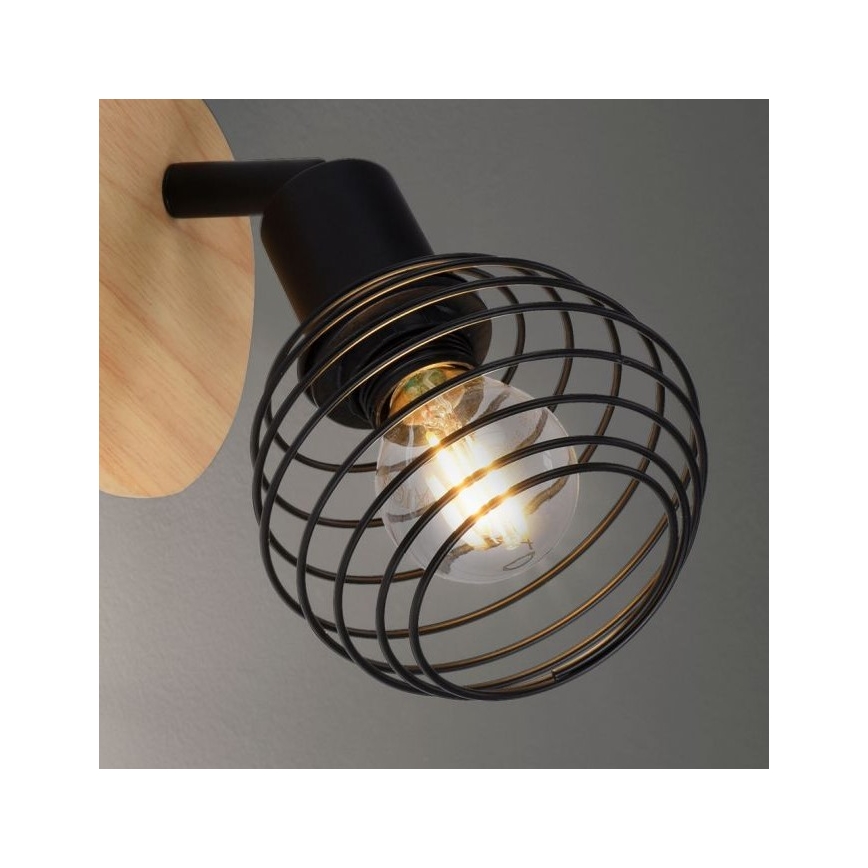 Leuchten Direkt 15921-79 - Zidna spot lampa EUGEN 1xE14/40W/230V, hrast