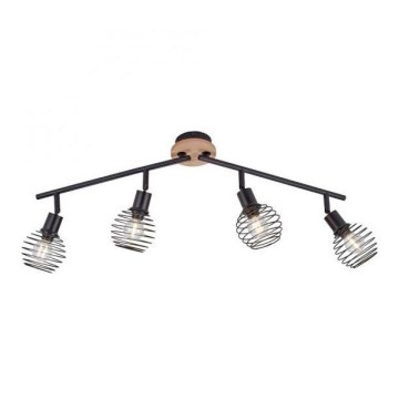 Leuchten Direkt 15924-79 - Spot svetiljka EUGEN 4xE14/40W/230V hrast