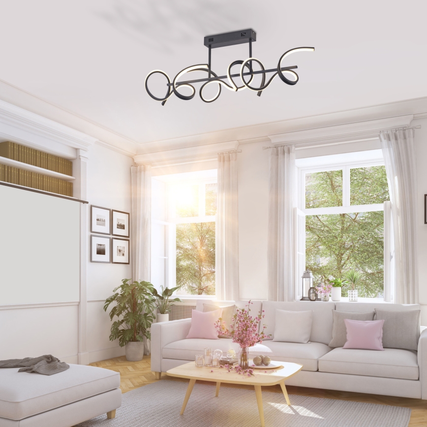 Leuchten Direkt 19032-18 - LED luster sa prigušiva na šipci CURLS 3xLED/25,8W/230V