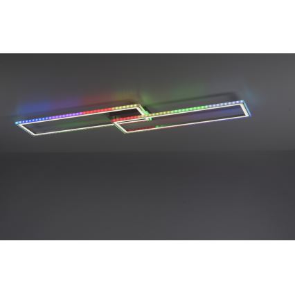 Leuchten Direkt 14635-55 - LED RGB prigušiva plafonska svetiljka FELIX LED/34,5W/230V + daljinski upravljač