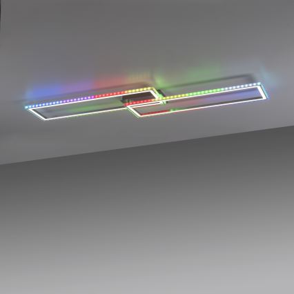 Leuchten Direkt 14635-55 - LED RGB prigušiva plafonska svetiljka FELIX LED/34,5W/230V + daljinski upravljač