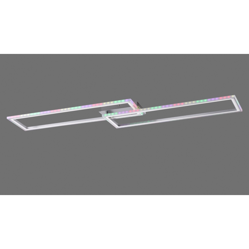 Leuchten Direkt 14635-55 - LED RGB prigušiva plafonska svetiljka FELIX LED/34,5W/230V + daljinski upravljač