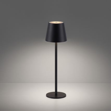 Leuchten Direkt 19250-18 - LED spoljašnja prigušiva punjiva stona lampa EURIA LED/3W/5V 2600 mAh IP54 crna
