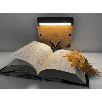 Li-Go 4070/DUB2 - LED dekoracija za sto LED/12W/230V 19x19 cm hrast/konj