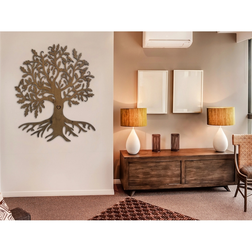 Li-Go 5729/DUB2 - LED zidna dekoracija sa senzorom pokreta LED/10W/5V 90x110 cm hrast