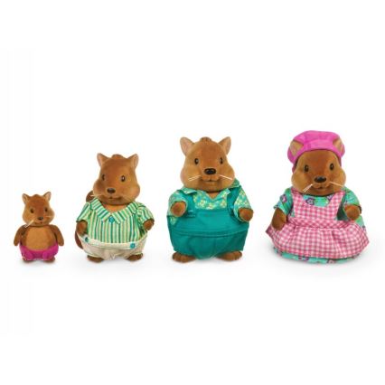 Li'l Woodzeez - Set figurica BUSTLEBERRY porodica veverica