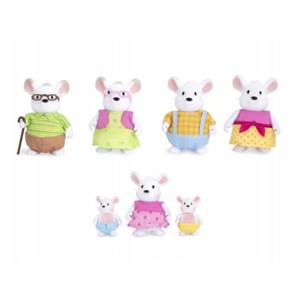 Li'l Woodzeez - Set figurica NIBBLEKIN: mišja porodica