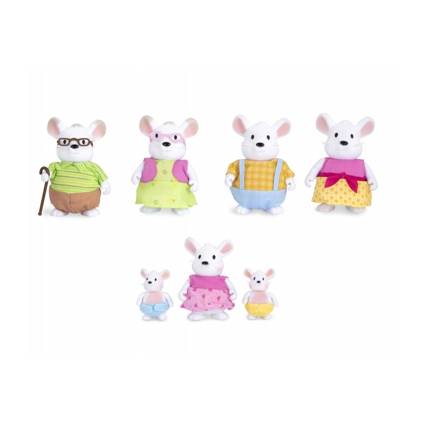 Li'l Woodzeez - Set figurica NIBBLEKIN: mišja porodica