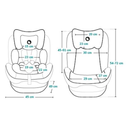 Lionelo - Auto-sedište AART i-Size 40-150 cm crna/siva