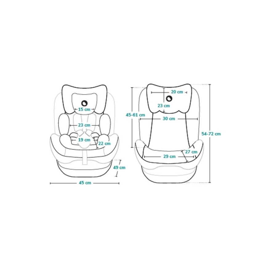 Lionelo - Auto-sedište AART i-Size 40-150 cm crna/siva