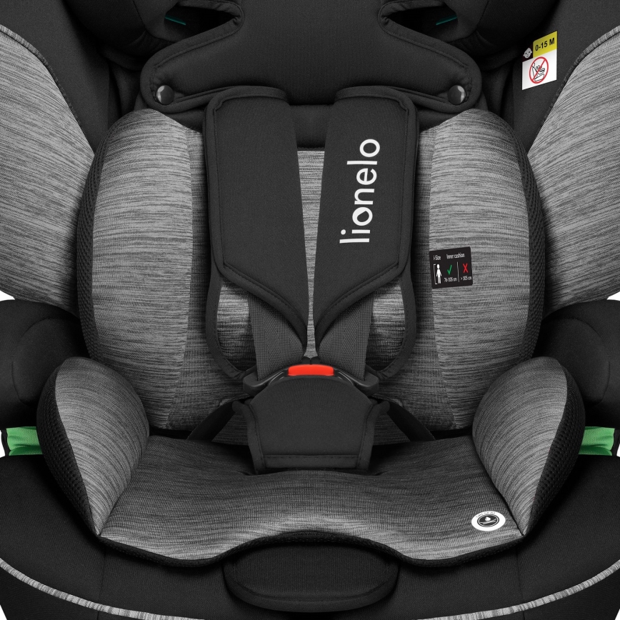 Lionelo - Auto-sedište LEVI i-Size 76-150 cm crno-sivo