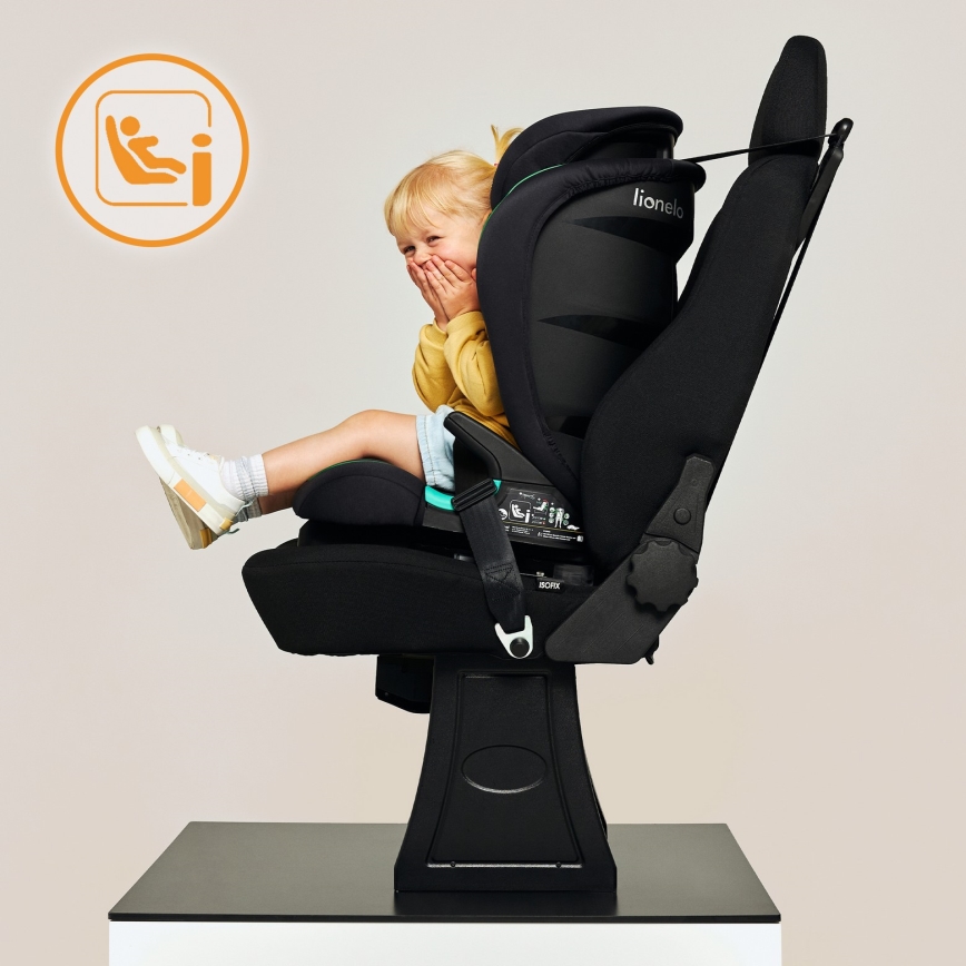 Lionelo - Auto-sedište NEAL i-Size 100-150 cm Crni Oniks
