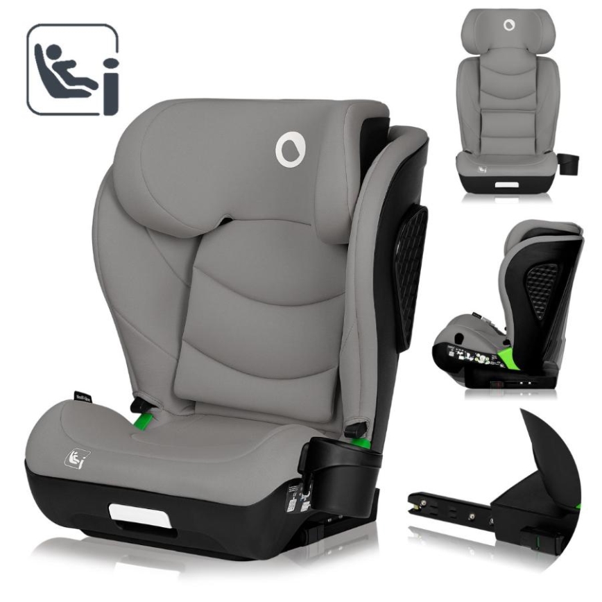 Lionelo - Auto-sedište NEAL i-Size 100-150 cm Siva Concrete
