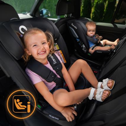Lionelo - Auto-sedište sa bazom, rotirajuće BASTIAAN i-Size 40-150 cm Grey Stone