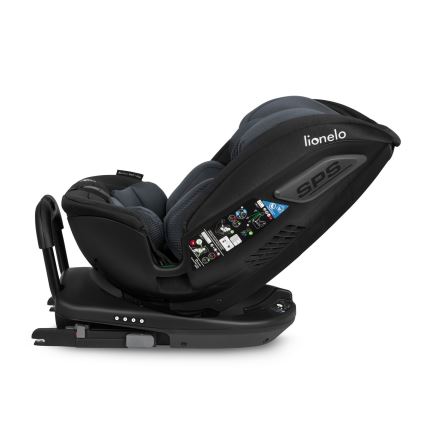 Lionelo - Auto-sedište sa bazom, rotirajuće BASTIAAN i-Size 40-150 cm Grey Stone