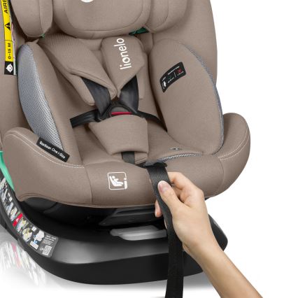 Lionelo - Rotirajuće auto-sedište sa bazom BASTIAAN ONE i-Size 40-150 cm peščano bež