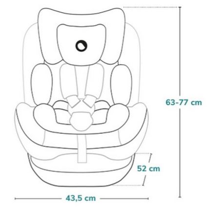 Lionelo - Rotirajuće auto-sedište sa bazom BASTIAAN ONE i-Size 40-150 cm peščano bež