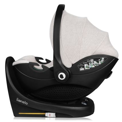 Lionelo - Auto-sedište sa okretljivom bazom MOXIE SET i-Size 40-87 cm Bež pesak