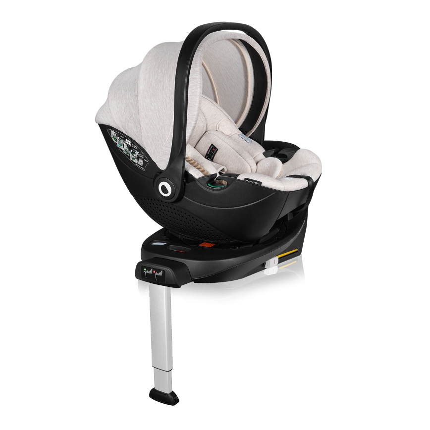 Lionelo - Auto-sedište sa okretljivom bazom MOXIE SET i-Size 40-87 cm Bež pesak