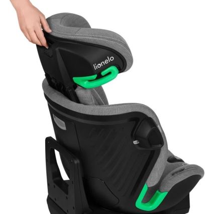 Lionelo - Auto-sedište sa rotacionom bazom HARMONY i-Size 40-150 cm sivo