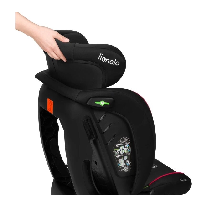 Lionelo - Autosedište AART i-Size 40-150 cm crno/crveno