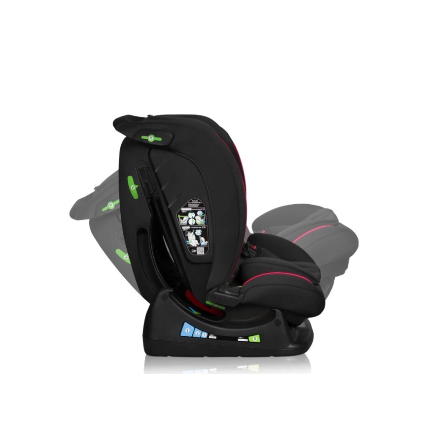 Lionelo - Autosedište AART i-Size 40-150 cm crno/crveno