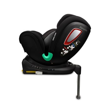 Lionelo - Rotirajuće autosedište sa bazom ANTOON PLUS i-Size 40-105 cm Crni Oniks