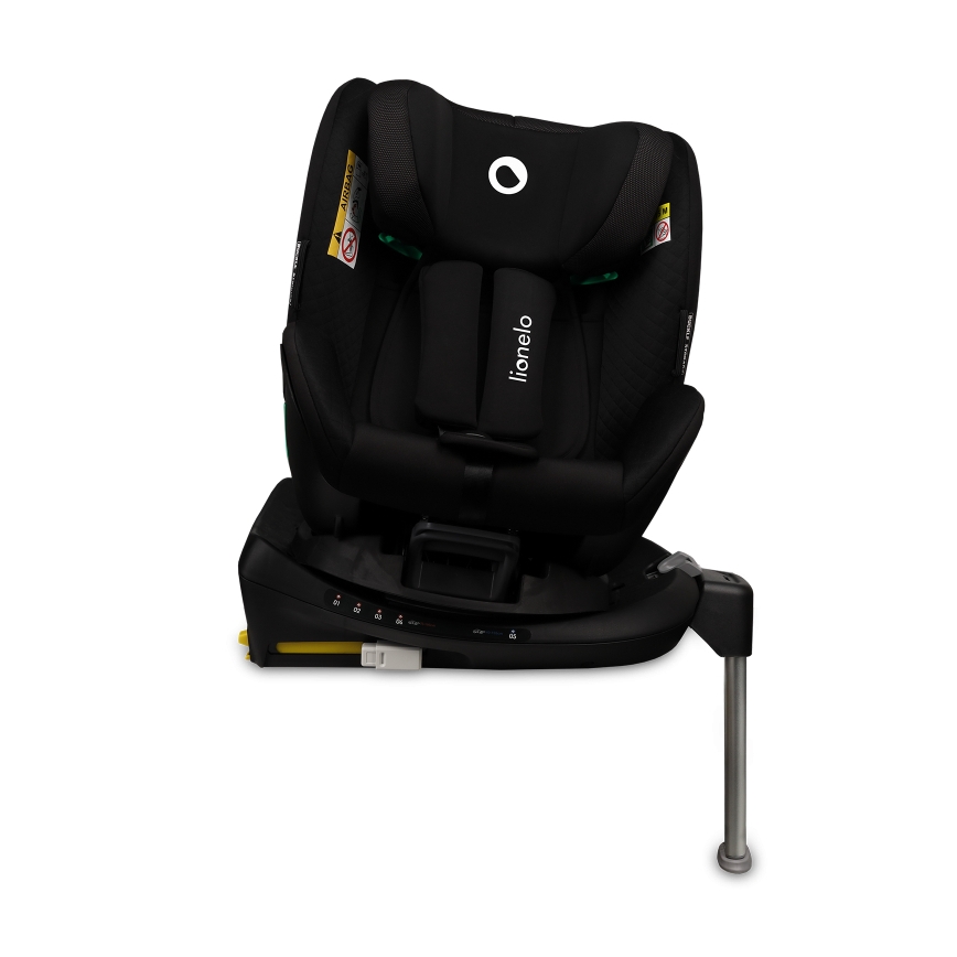 Lionelo - Rotirajuće autosedište sa bazom ANTOON PLUS i-Size 40-105 cm Crni Oniks