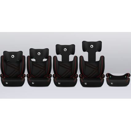 Lionelo - Autosedište HUGO i-Size 100-150 cm crna/crvena