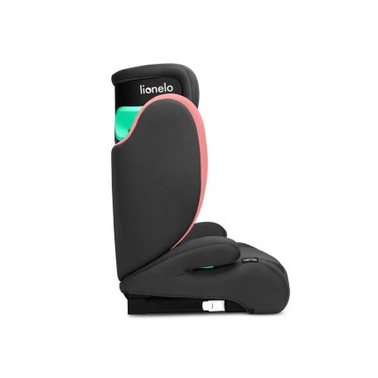 Lionelo - Autosedište HUGO i-Size 100-150 cm crno/ružičasto