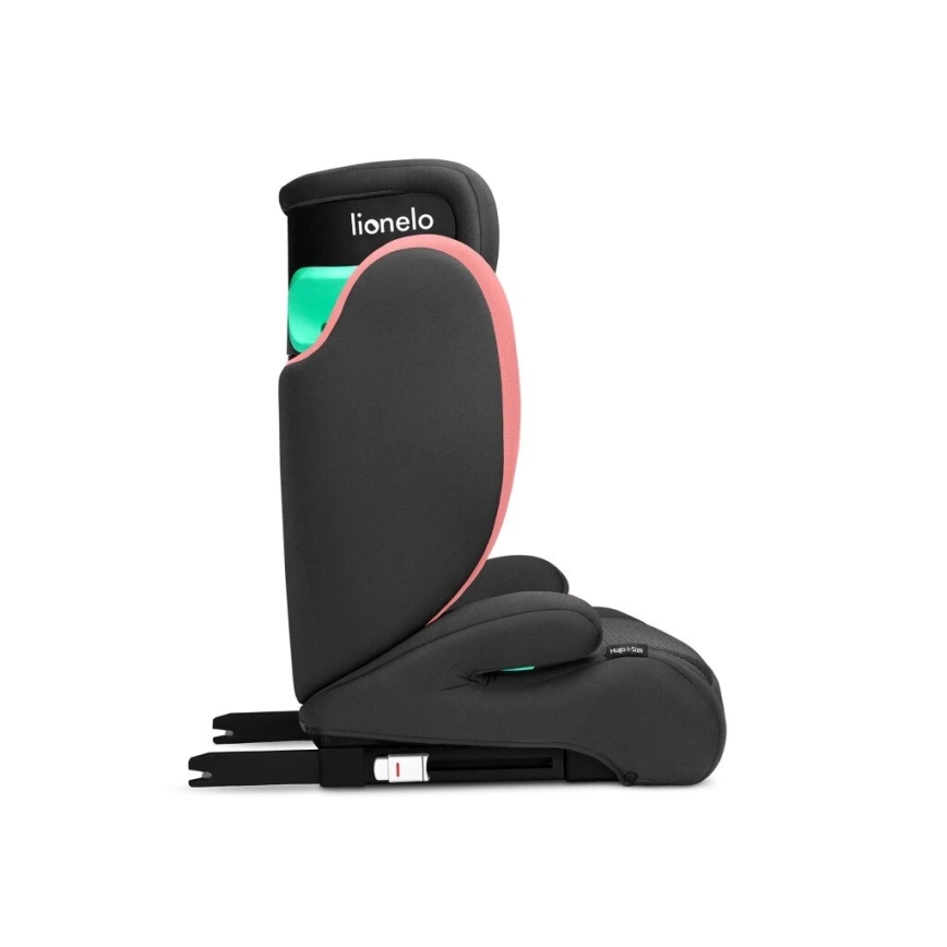 Lionelo - Autosedište HUGO i-Size 100-150 cm crno/ružičasto