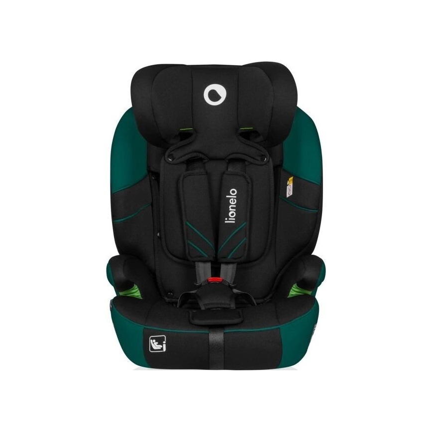 Lionelo - Autosedište LEVI ONE i-Size 76-150 cm crna/zelena