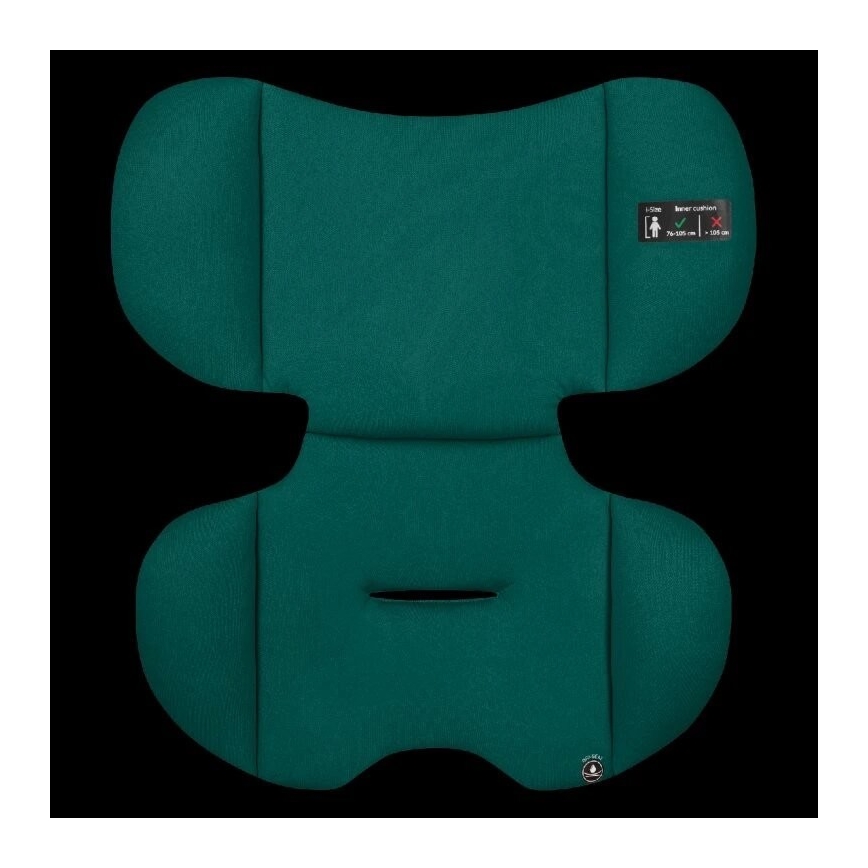 Lionelo - Autosedište LEVI ONE i-Size 76-150 cm crna/zelena